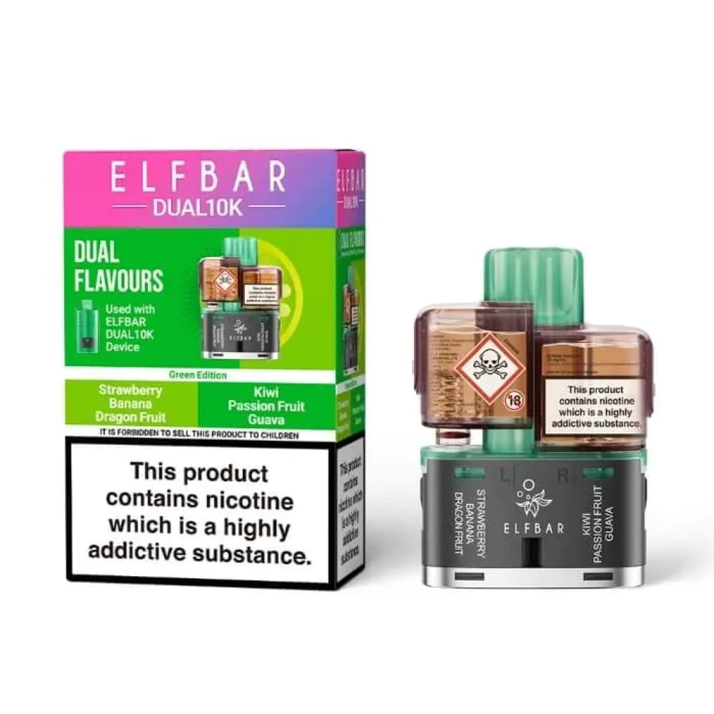  Green Edition Elf Bar Dual 10k Pods