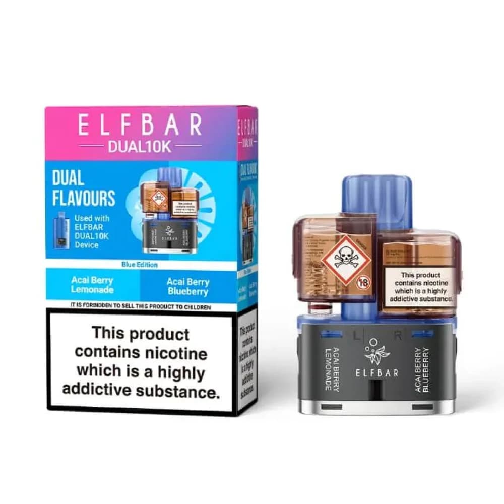  Blue Edition Elf Bar Dual 10k Pods