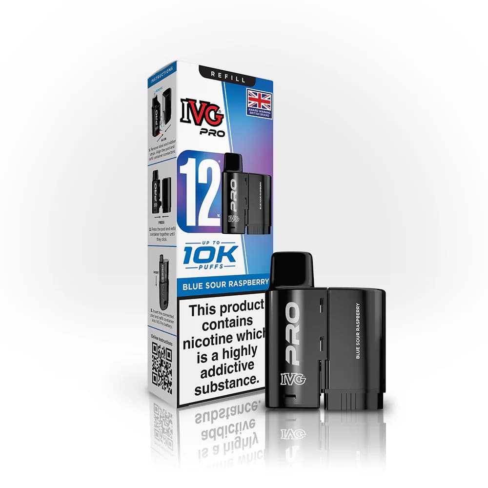  Blue Sour Raspberry IVG Pro 10K Pods