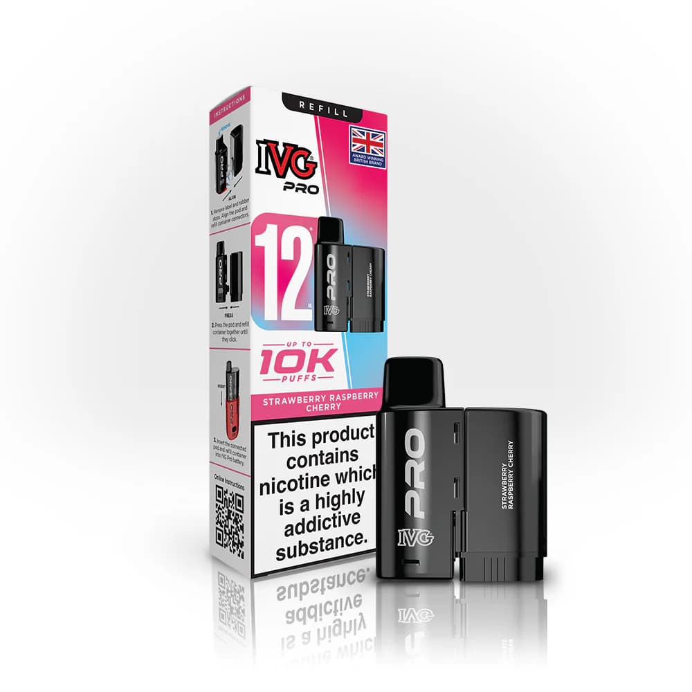  Strawberry Raspberry Cherry IVG Pro 10K Pods