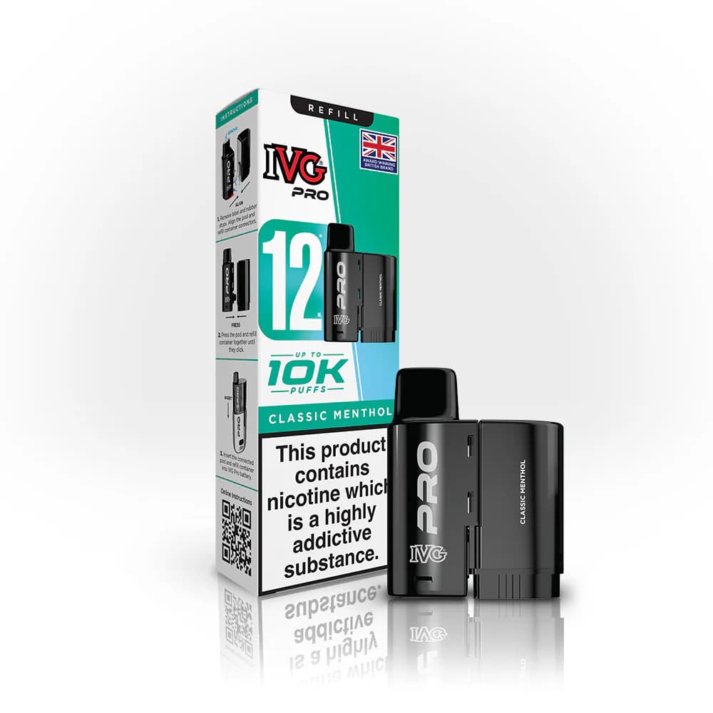  Classic Menthol IVG Pro 10K Pods