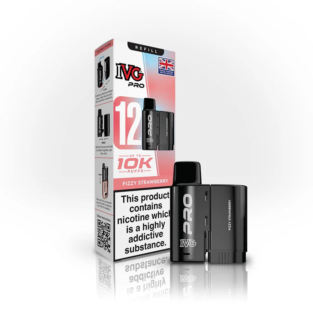  Fizzy Strawberry IVG Pro 10K Pods