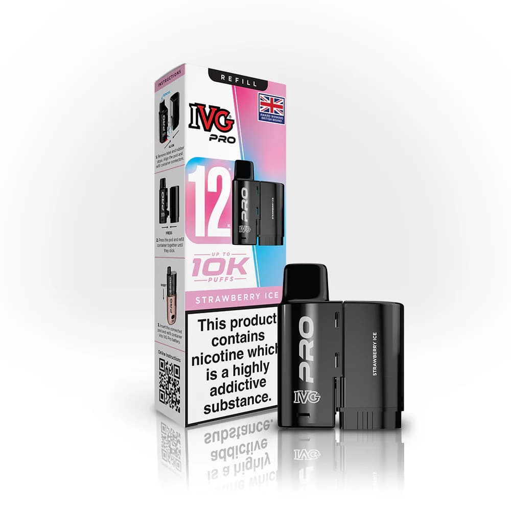  Strawberry Ice IVG Pro 10K Pods