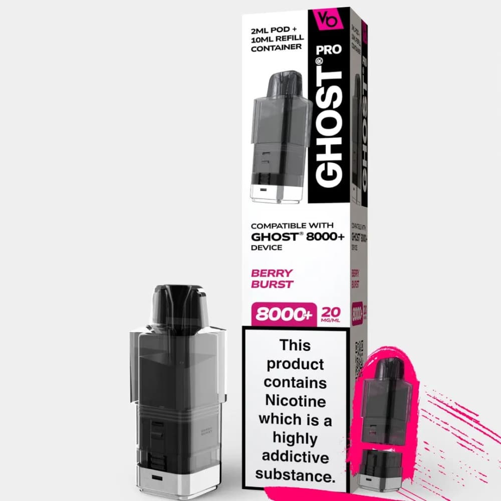  Berry Burst Vapes Bars Ghost Pro 8000 Pods