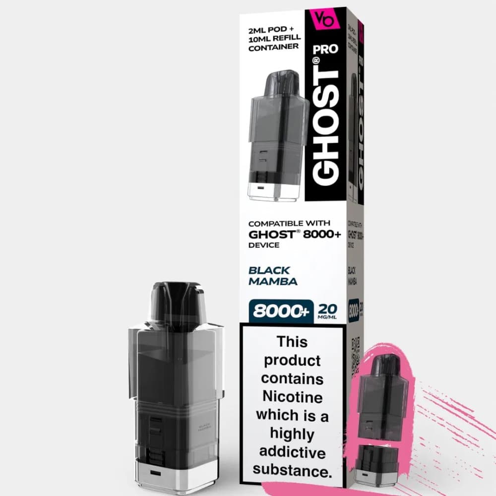  Black Mamba Vapes Bars Ghost Pro 8000 Pods