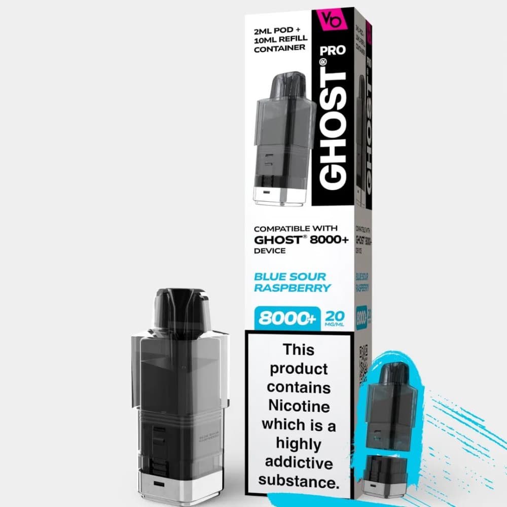  Blue Sour Raspberry Vapes Bars Ghost Pro 8000 Pods