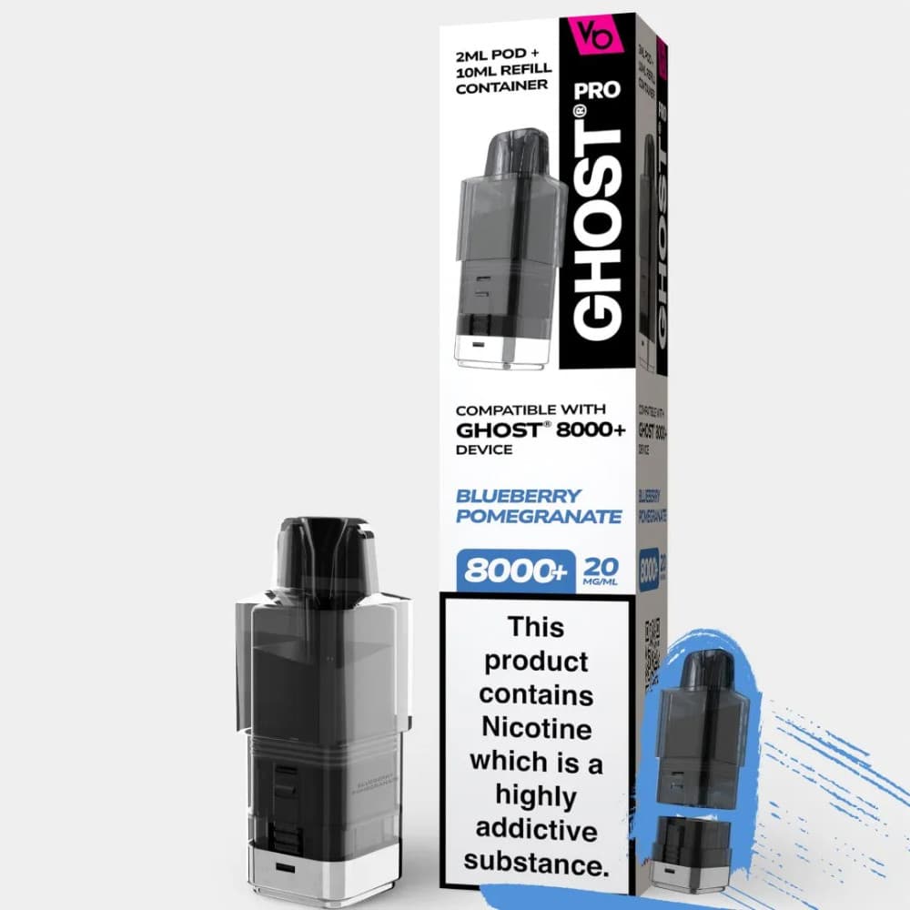  Blueberry Pomegranate Vapes Bars Ghost Pro 8000 Pods