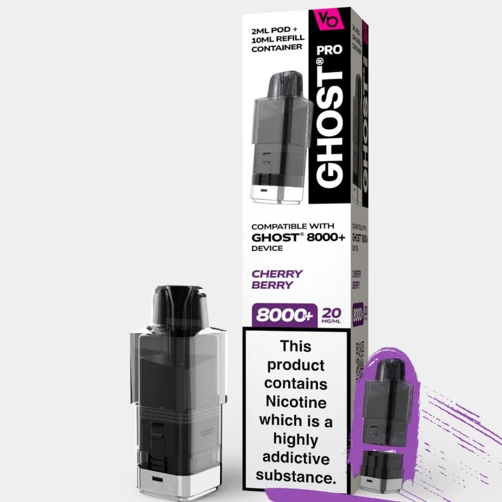  Cherry Berry Vapes Bars Ghost Pro 8000 Pods