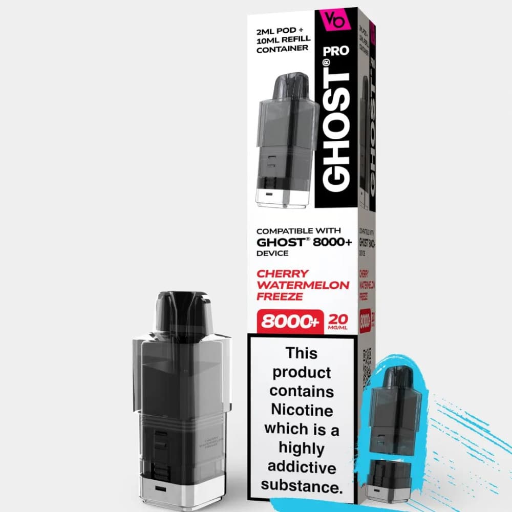  Cherry Watermelon Freeze Vapes Bars Ghost Pro 8000 Pods