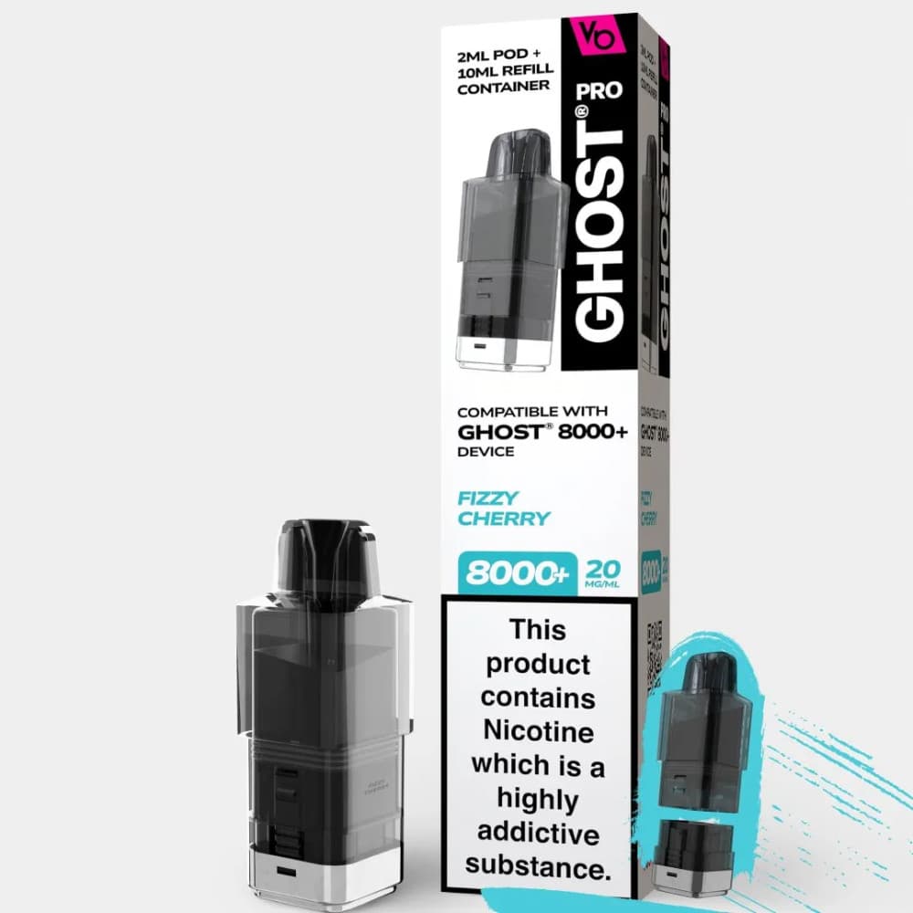  Fizzy Cherry Vapes Bars Ghost Pro 8000 Pods