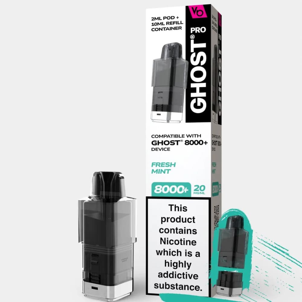  Fresh Mint Vapes Bars Ghost Pro 8000 Pods