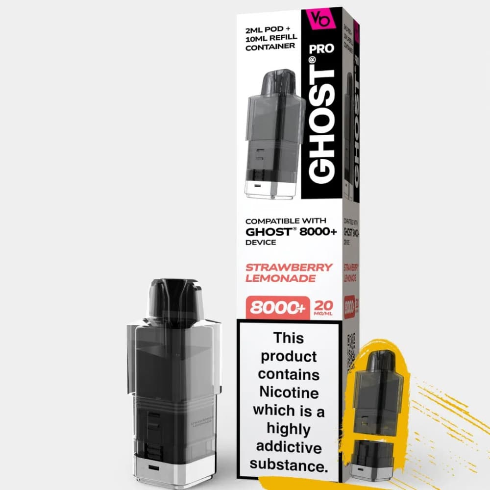 Strawberry Lemonade Vapes Bars Ghost Pro 8000 Pods