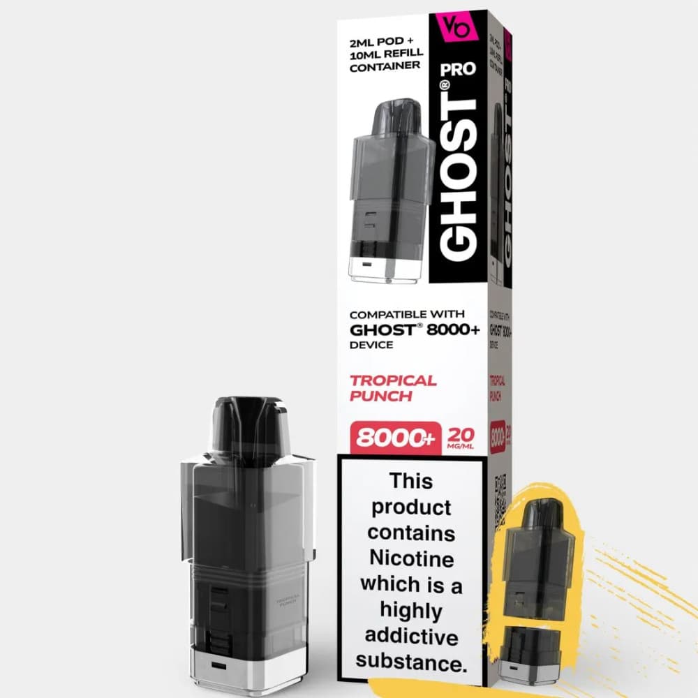  Tropical Punch Vapes Bars Ghost Pro 8000 Pods