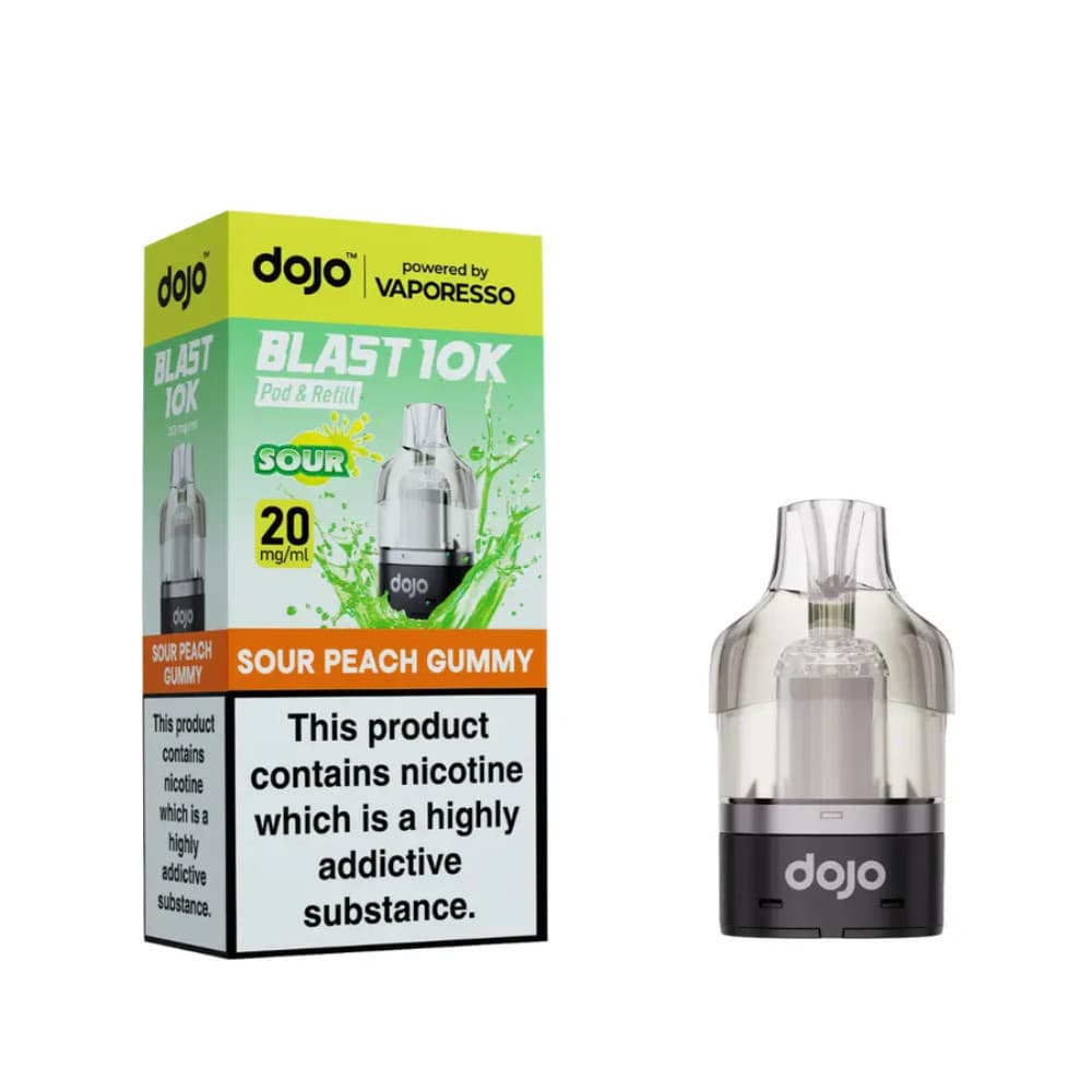  Sour Peach Gummy Vaporesso Dojo Blast 10K Pods