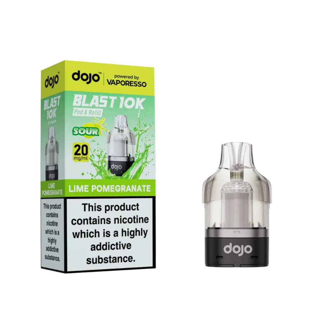  Lime Pomegranate Vaporesso Dojo Blast 10K Pods