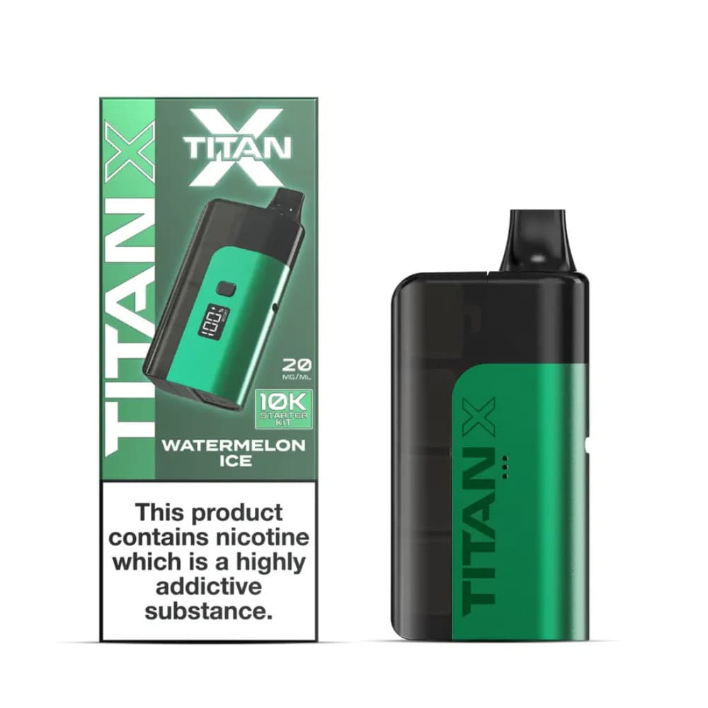  Watermelon Ice Titan X 10K Prefilled Pod Vape Kit