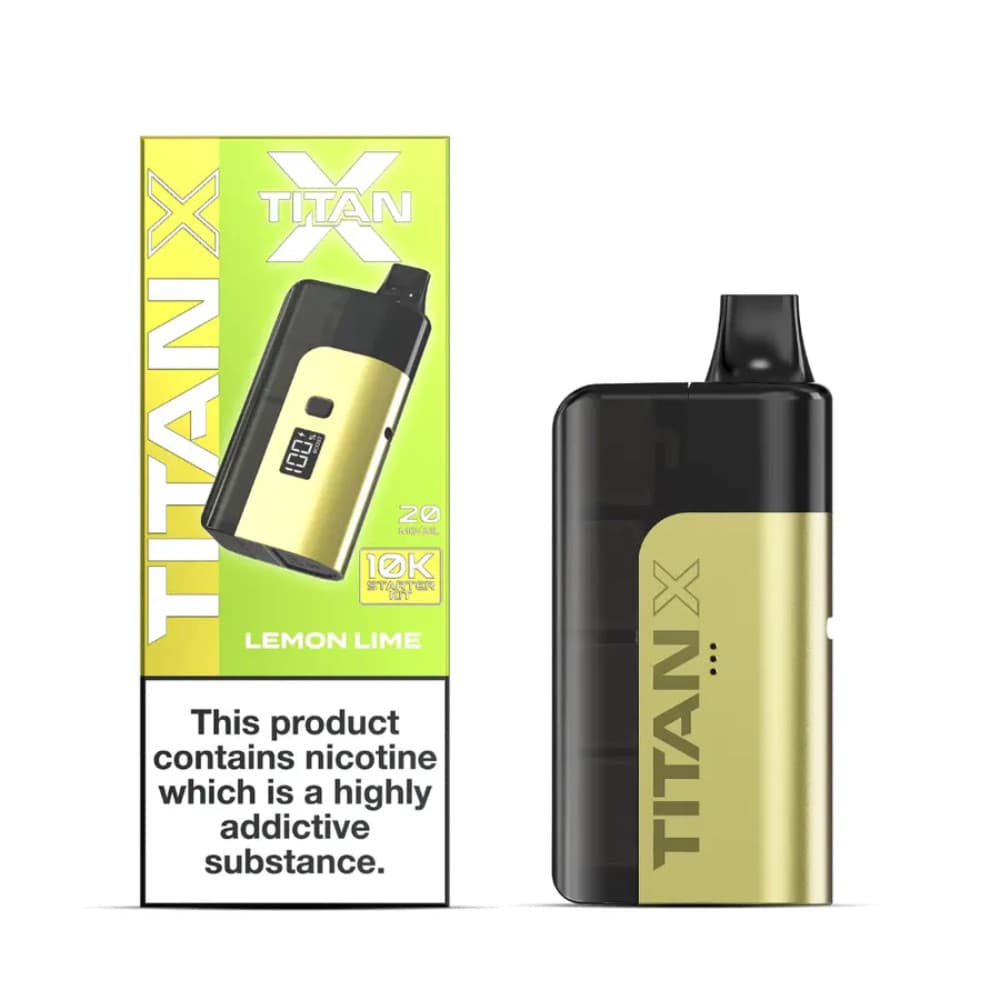  Lemon Lime Titan X 10K Prefilled Pod Vape Kit