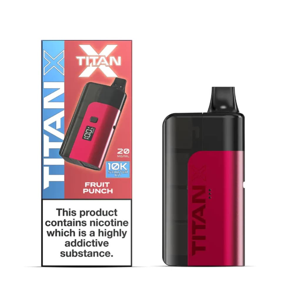  Fruit Punch Titan X 10K Prefilled Pod Vape Kit