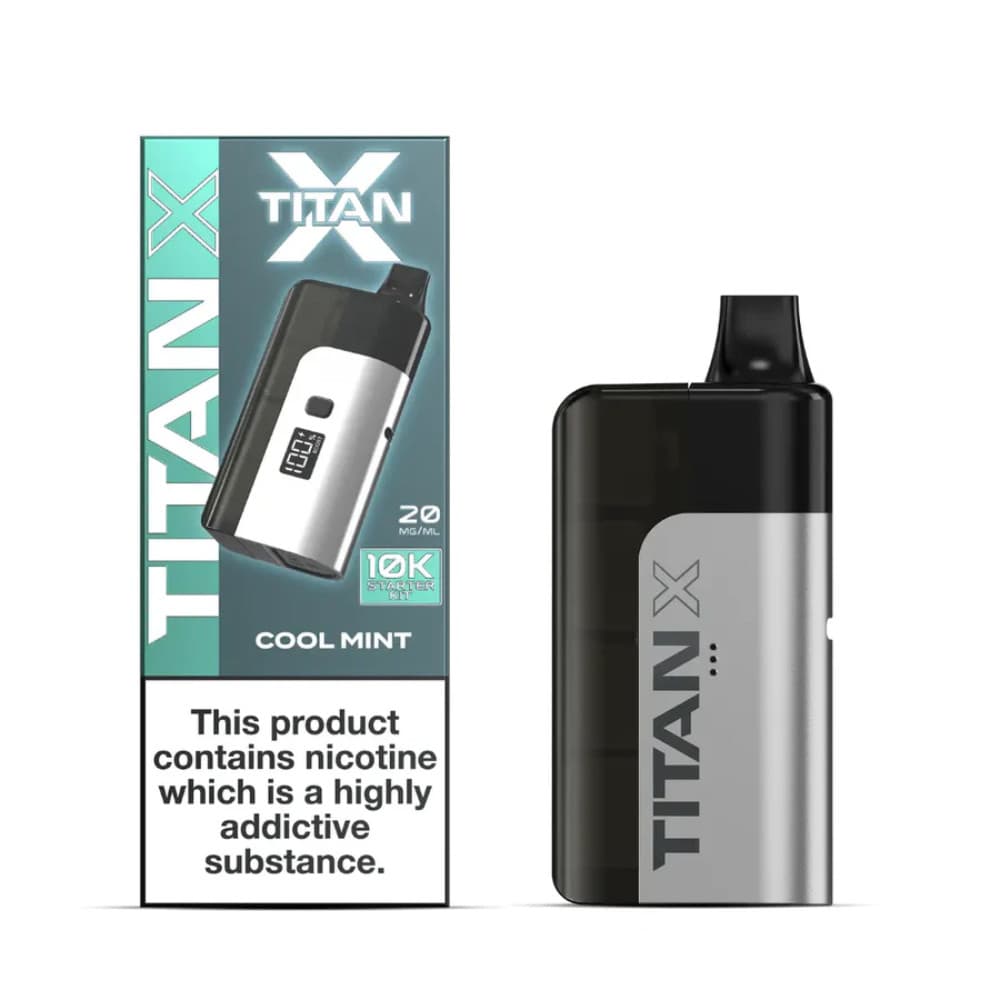  Cool Mint Titan X 10K Prefilled Pod Vape Kit