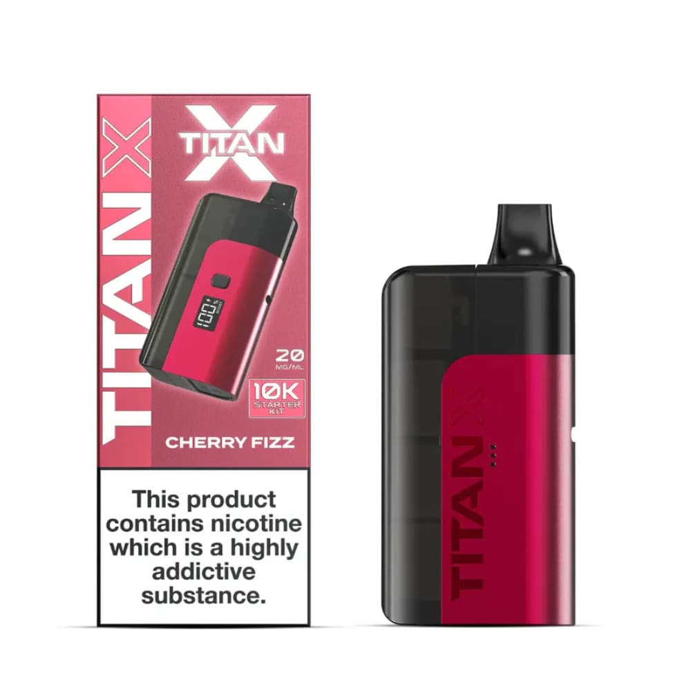  Cherry Fizz Titan X 10K Prefilled Pod Vape Kit