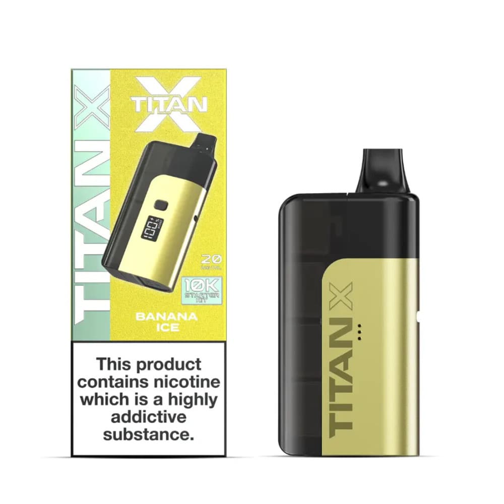  Banana Ice Titan X 10K Prefilled Pod Vape Kit
