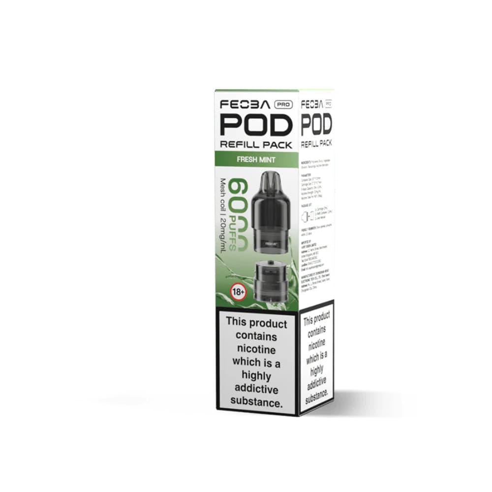  Fresh Mint Feoba Pro Plus 6000 Pods