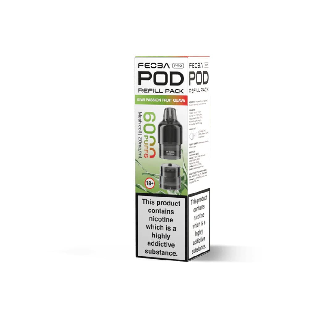  Kiwi Passionfruit Guava Feoba Pro Plus 6000 Pods