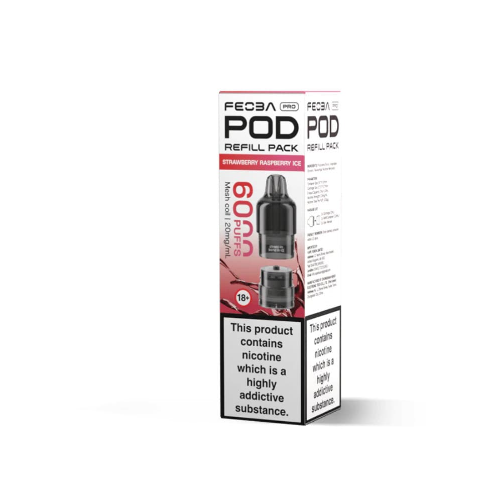  Strawberry Raspberry Ice Feoba Pro Plus 6000 Pods