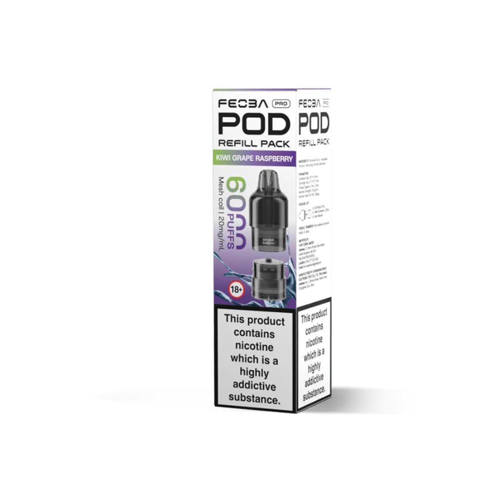  Kiwi Grape Raspberry Feoba Pro Plus 6000 Pods
