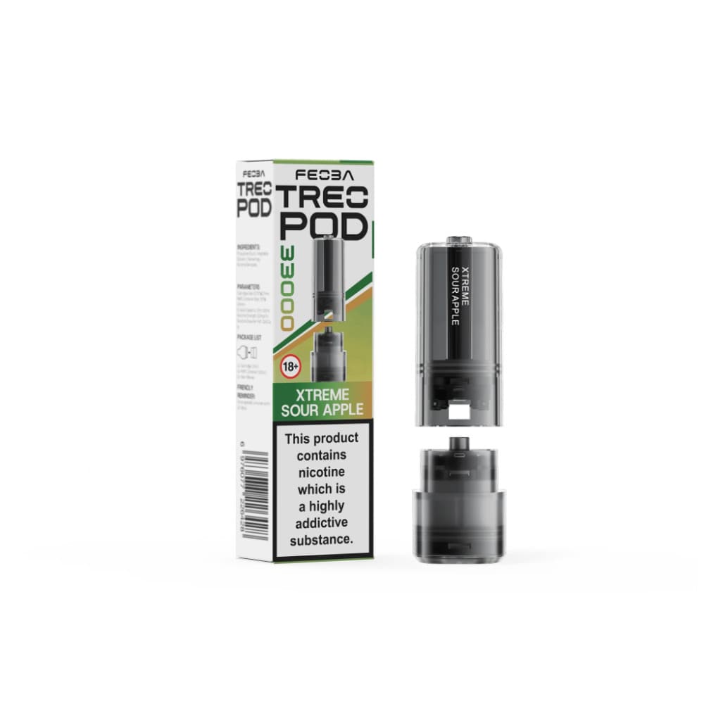 Xtreme Sour Apple Feoba Treo 33k Pods