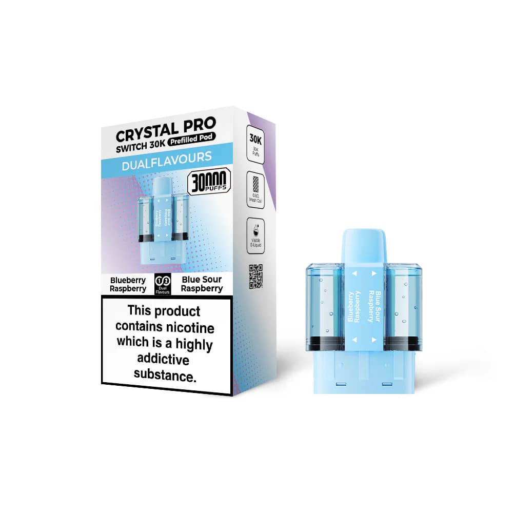  Blueberry Raspberry / Blue Sour Raspberry Crystal Pro Switch 30k Pods