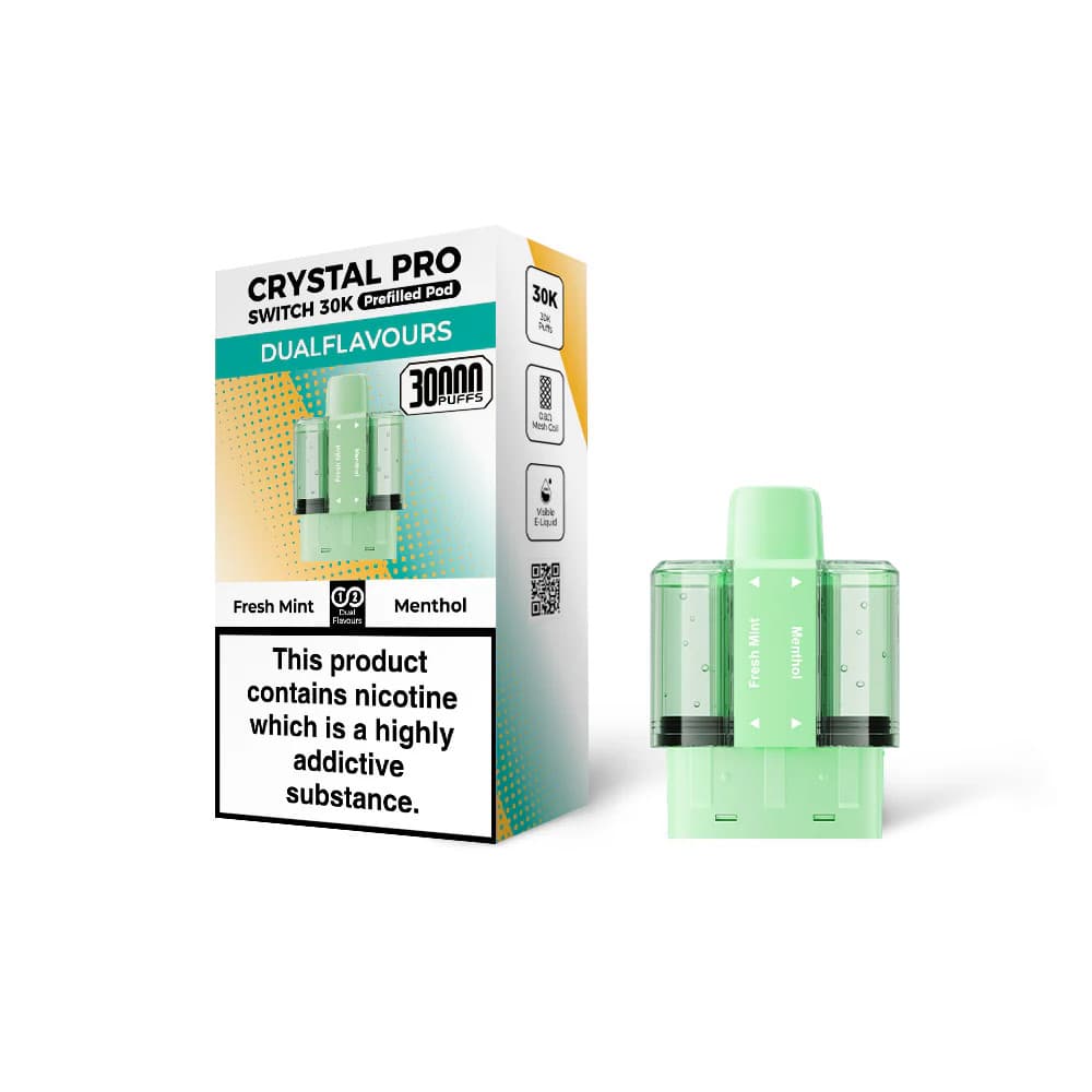  Fresh Mint / Menthol Crystal Pro Switch 30k Pods