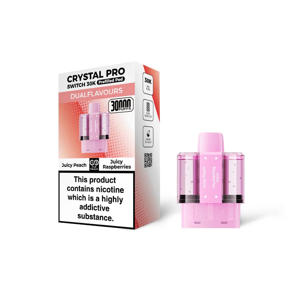  Juicy Peach / Juicy Raspberries Crystal Pro Switch 30k Pods