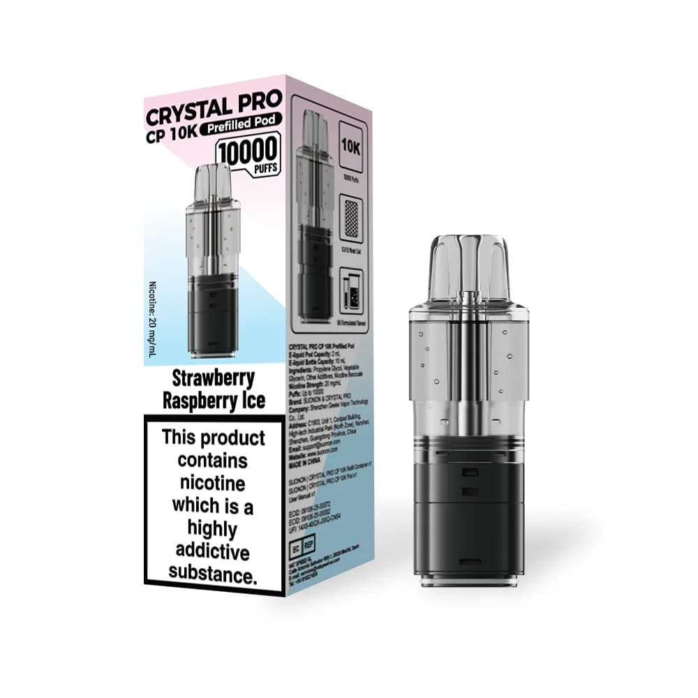  Strawberry Raspberry Ice Crystal Pro CP 10k Pods