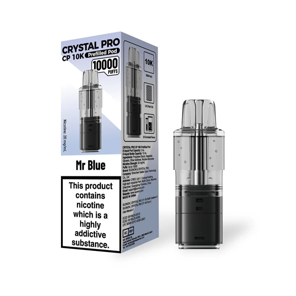  Mr Blue Crystal Pro CP 10k Pods