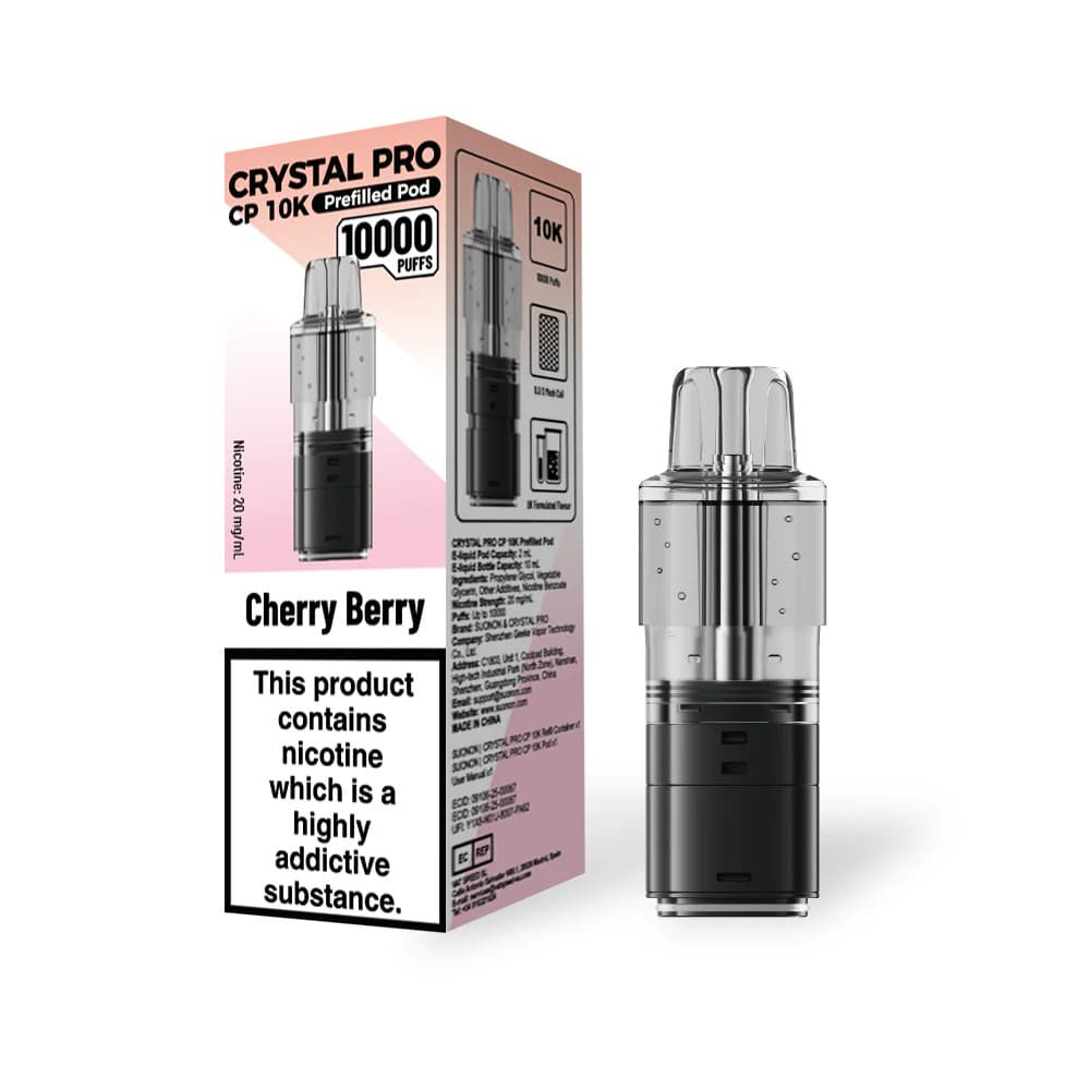  Cherry Berry Crystal Pro CP 10k Pods