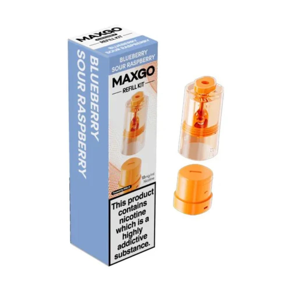  Blue Sour Raspberry Relx Maxgo 33k & 12k Pods
