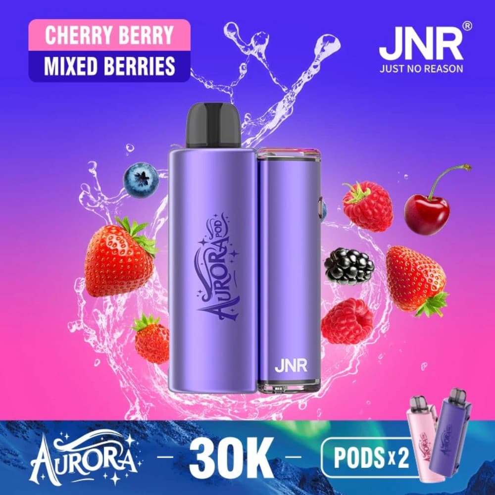 Cherry Berry / Mixed Berries JNR Aurora 30k Prefilled Vape Kit