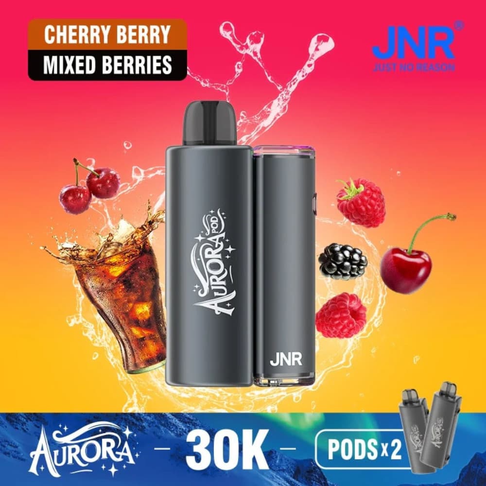  Fizzy Cherry Cola / Blackberry Red Raspberry JNR Aurora 30k Prefilled Vape Kit