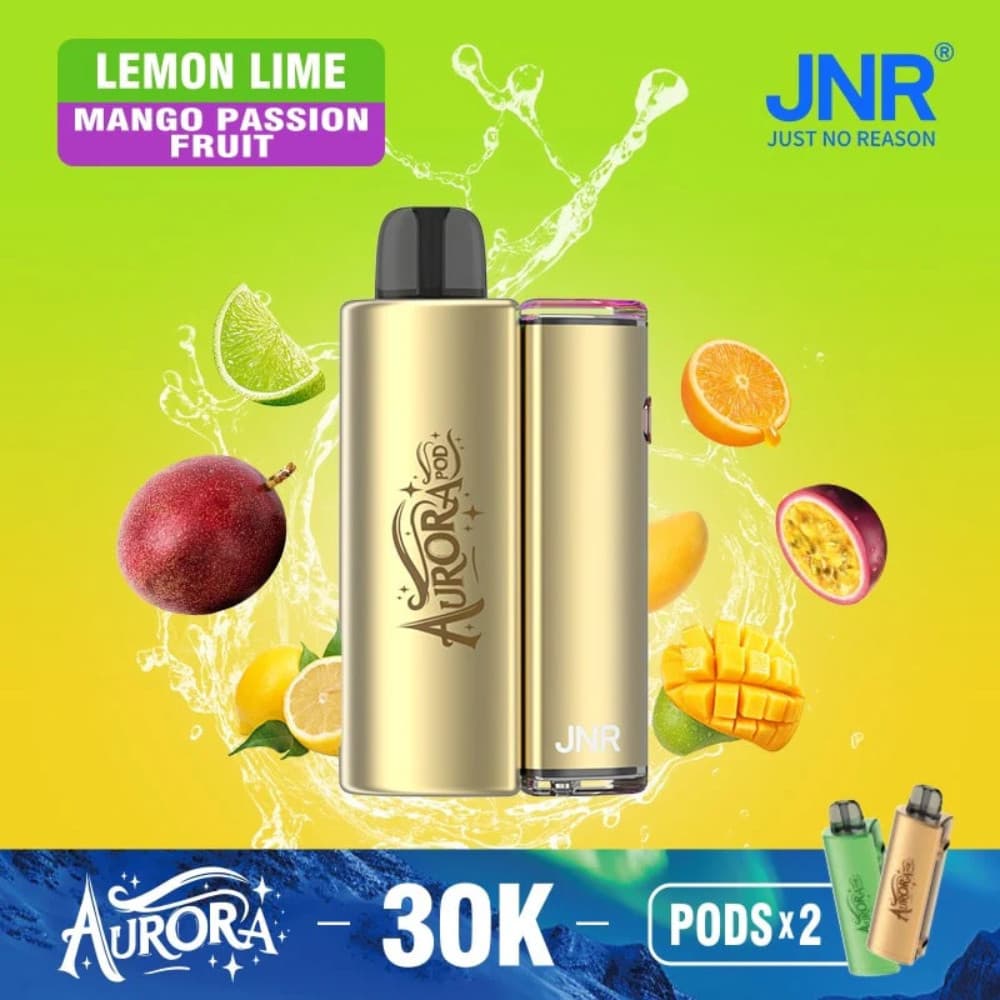  Lemon Lime / Mango Passionfruit JNR Aurora 30k Prefilled Vape Kit