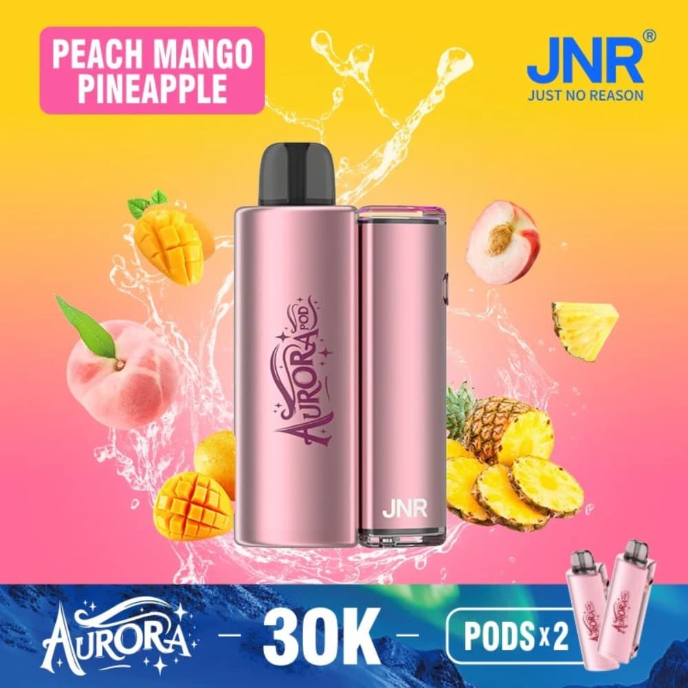  Peach Mango Pineapple JNR Aurora 30k Prefilled Vape Kit