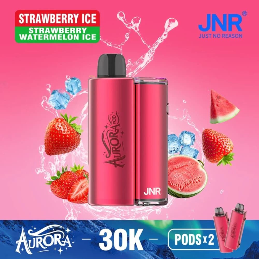  Strawberry Ice / Strawberry Watermelon Ice JNR Aurora 30k Prefilled Vape Kit