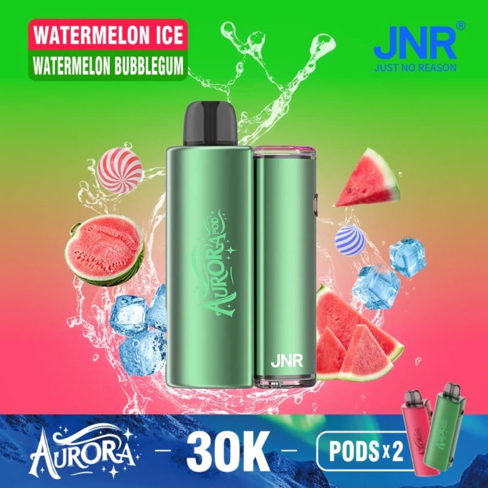  Watermelon Ice / Watermelon Bubble Gum JNR Aurora 30k Prefilled Vape Kit