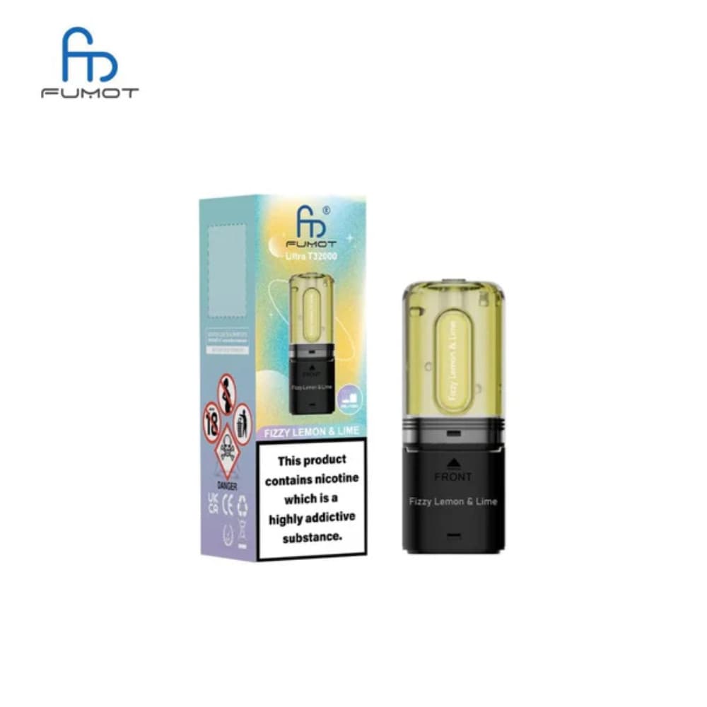  Fizzy Lemon & Lime RandM Fumot T32000 Ultra Pods