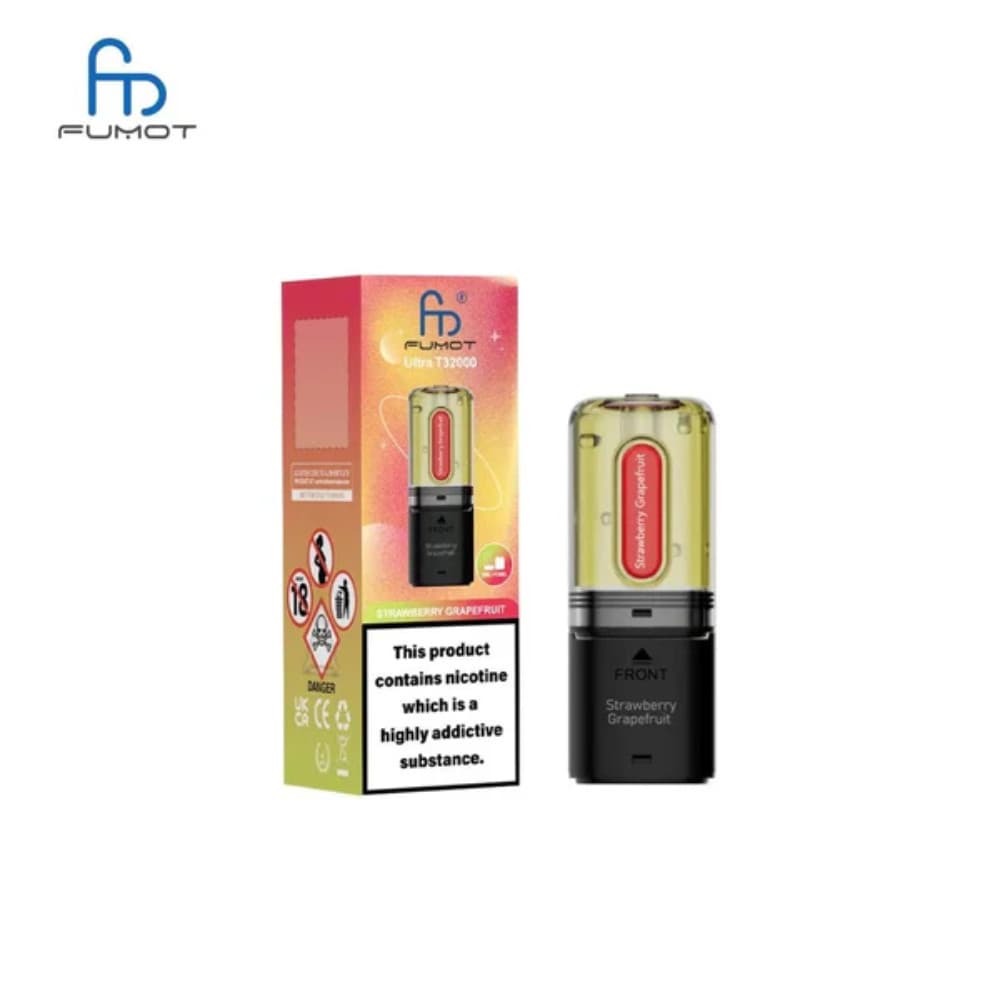  Strawberry Grapefruit RandM Fumot T32000 Ultra Pods