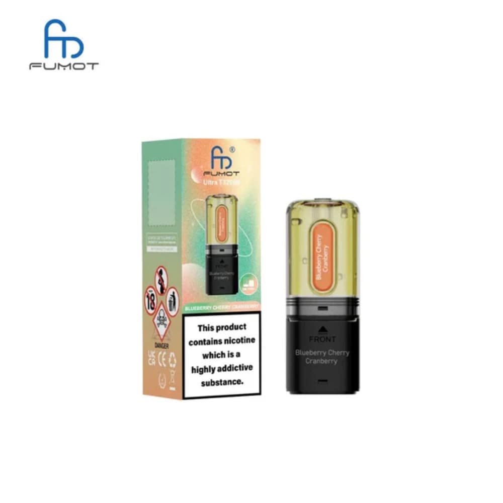  Blueberry Cherry Cranberry RandM Fumot T32000 Ultra Pods