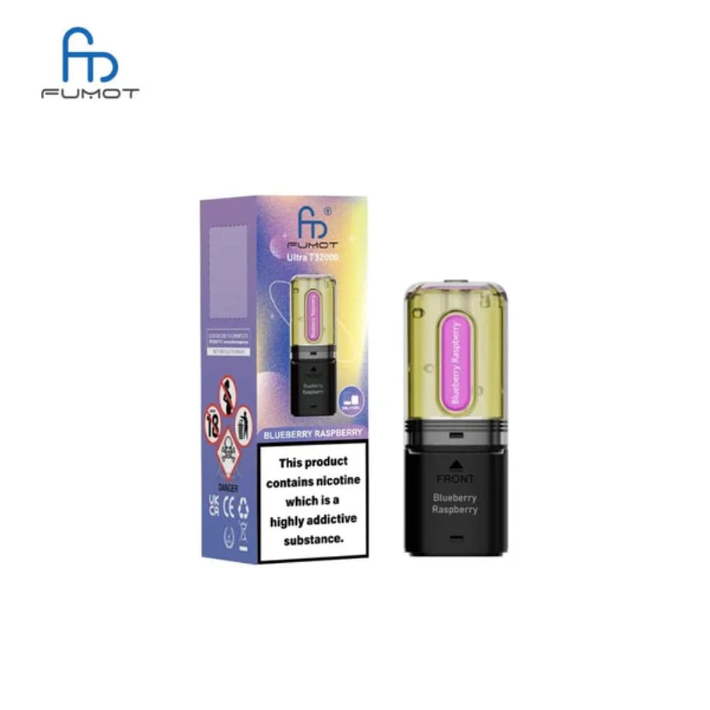  Blueberry Raspberry RandM Fumot T32000 Ultra Pods