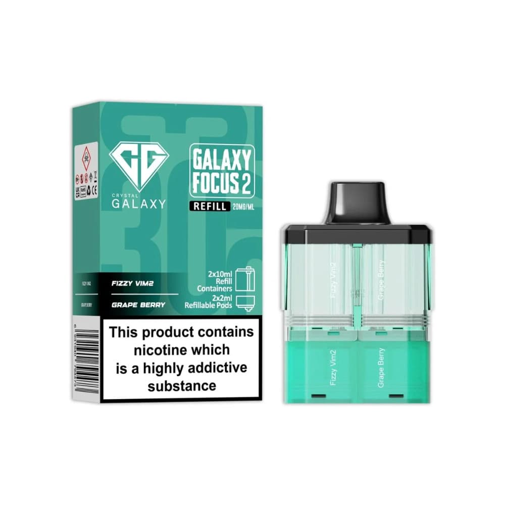  Fizzy Vim2 / Grape Berry Crystal Galaxy 30k Focus 2 Pods