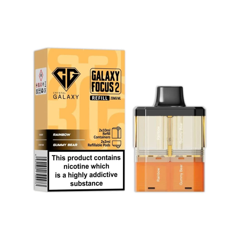  Rainbow / Gummy Bear Crystal Galaxy 30k Focus 2 Pods