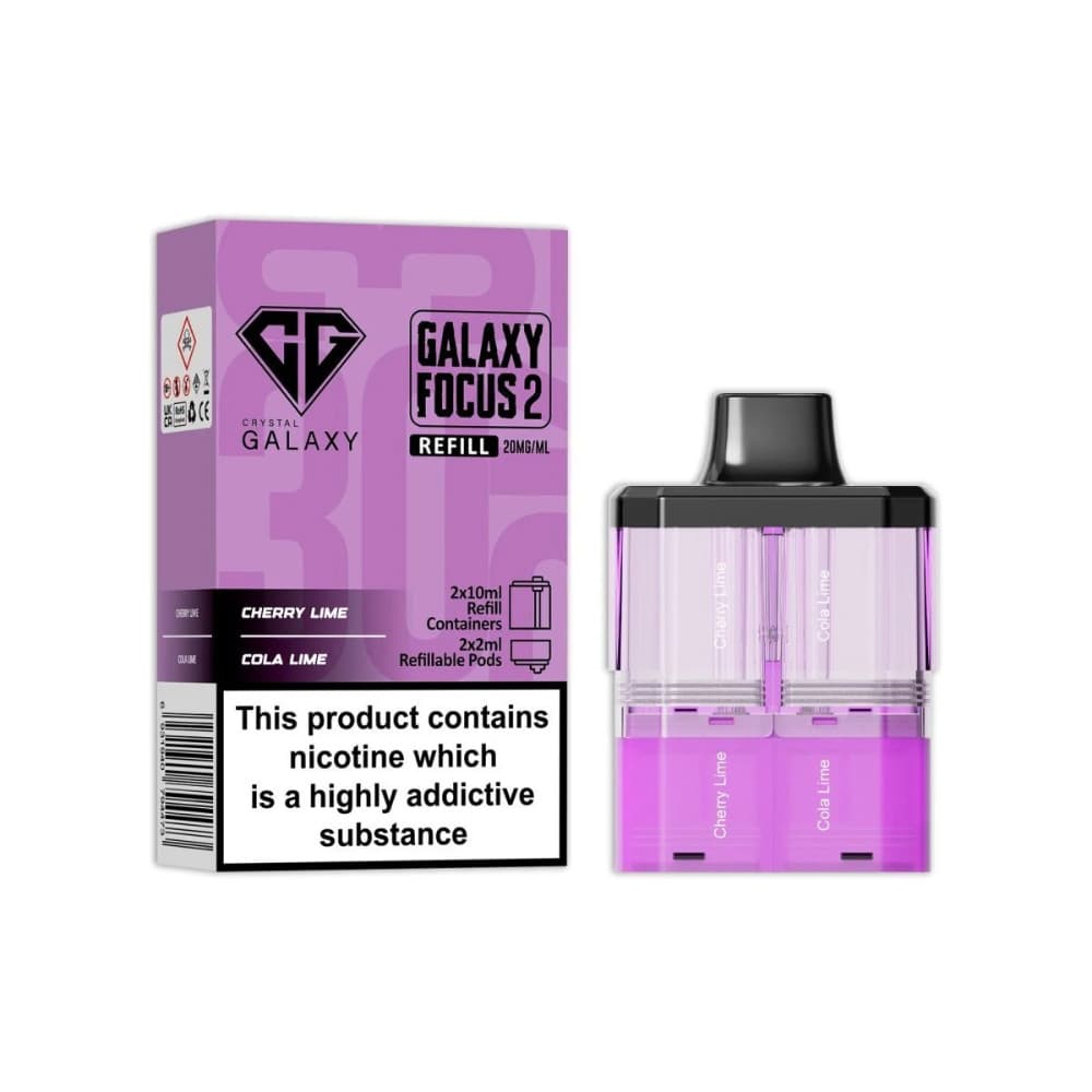  Cherry Lime / Cola Lime Crystal Galaxy 30k Focus 2 Pods